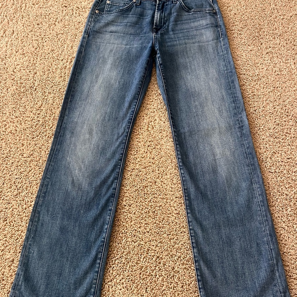 7 For All Mankind - Size 28 Austyn Straight Leg Denim Blue Jeans